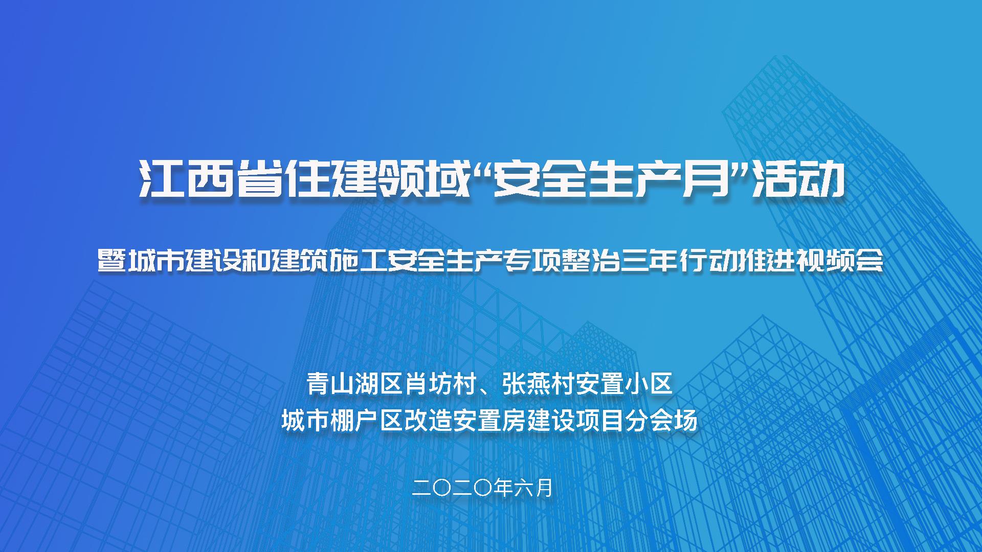 2020年江西省“安全生产月”观摩活动走进利来官方网w66利来，项目现场观摩预约火热开启